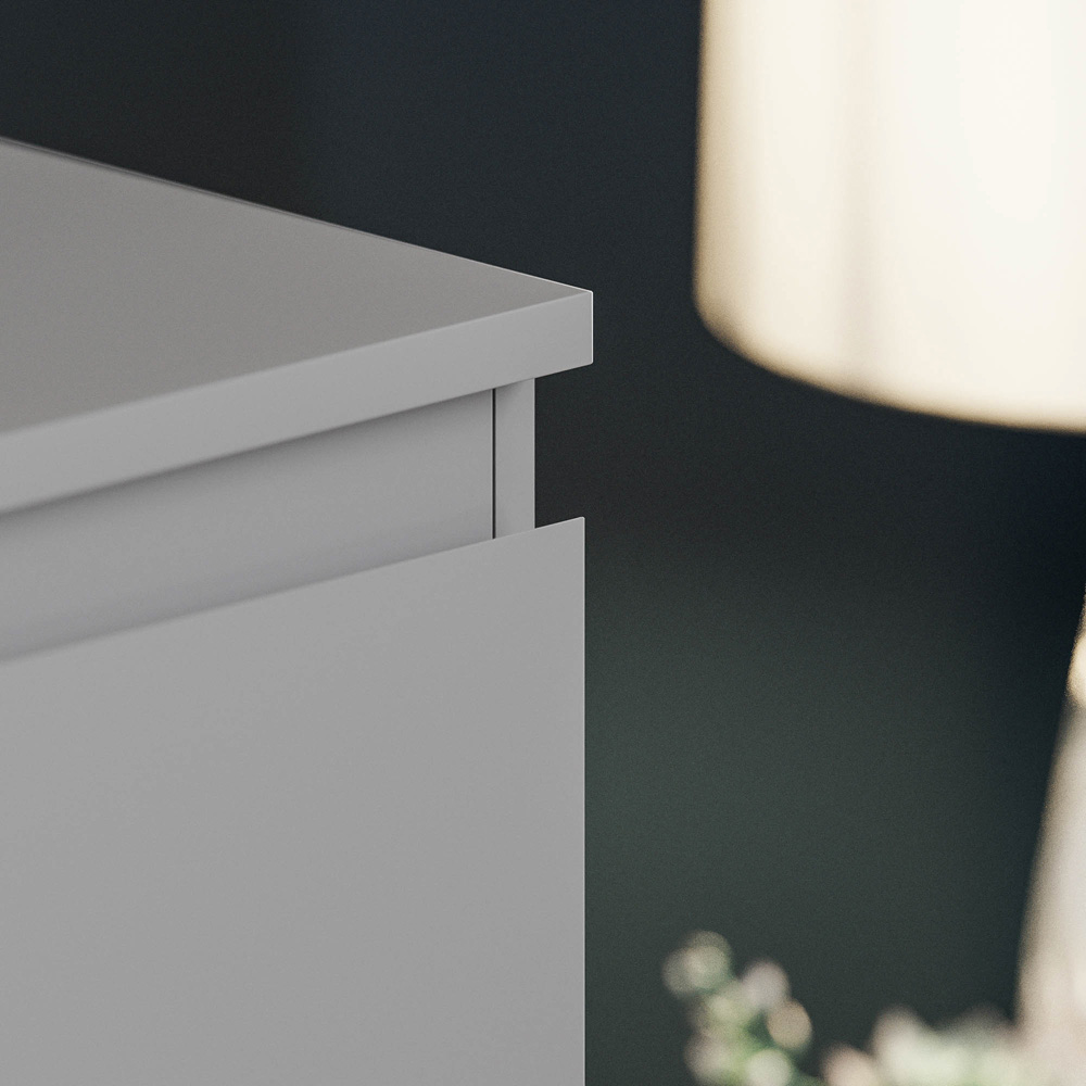 Vida Designs Denver 5 Drawer Grey Chest of Drawers Image 4