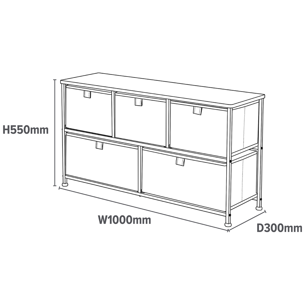 Liberty House Toys 5 Drawer Arctic Kids Storage Chest Image 9