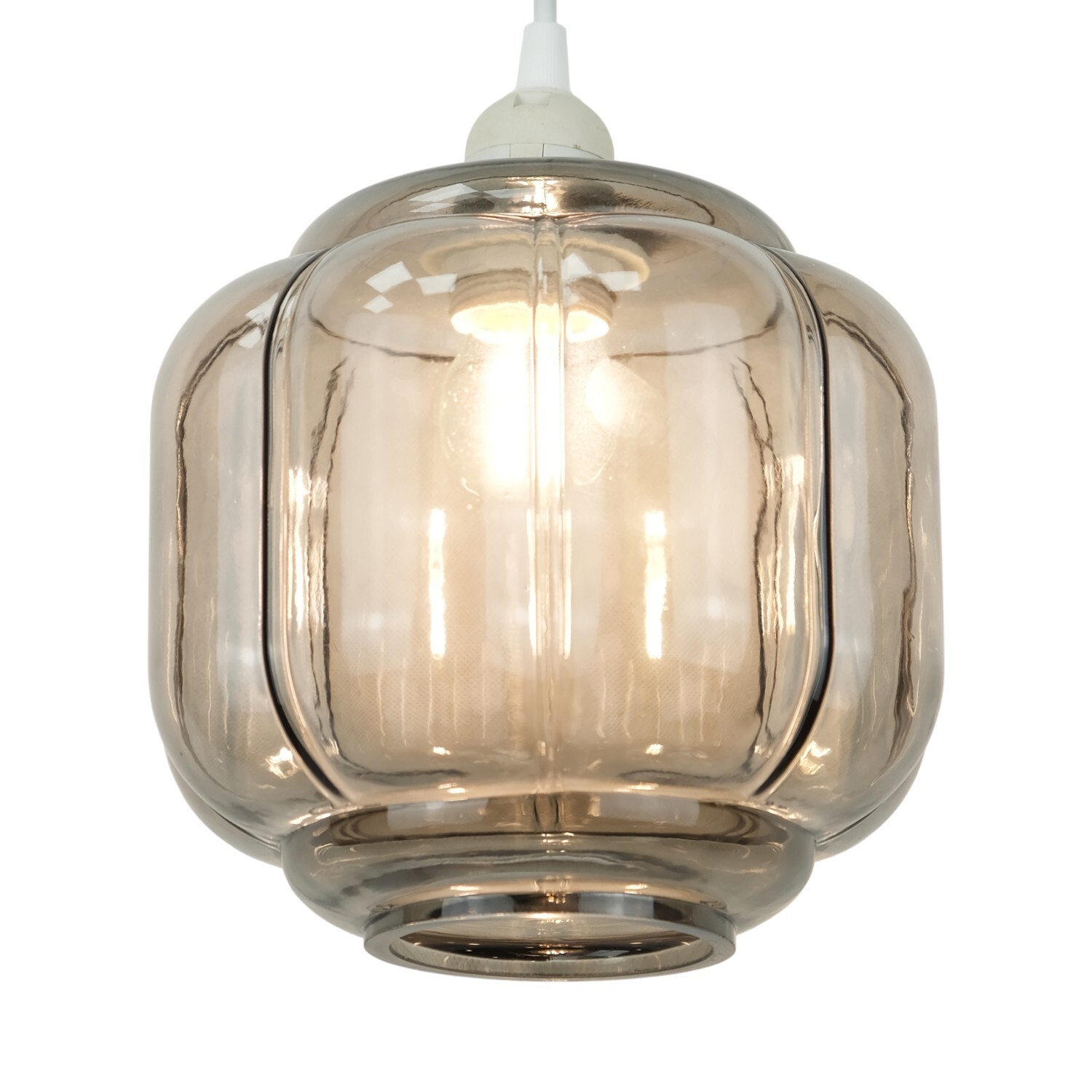 Nayeli Glass Pendant Grey Image 5