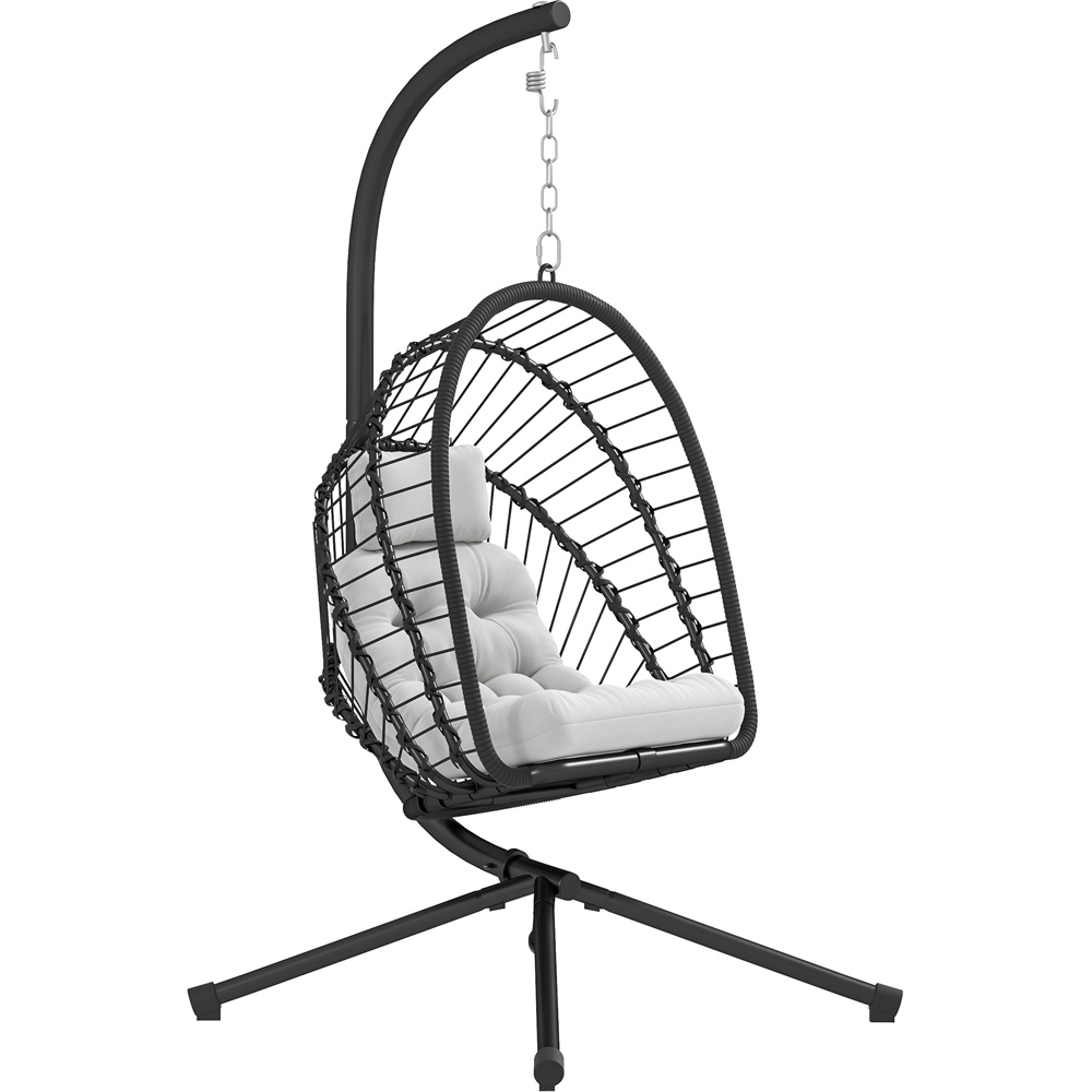 Outsunny Black Hanging Patio Swing Chair Image 2