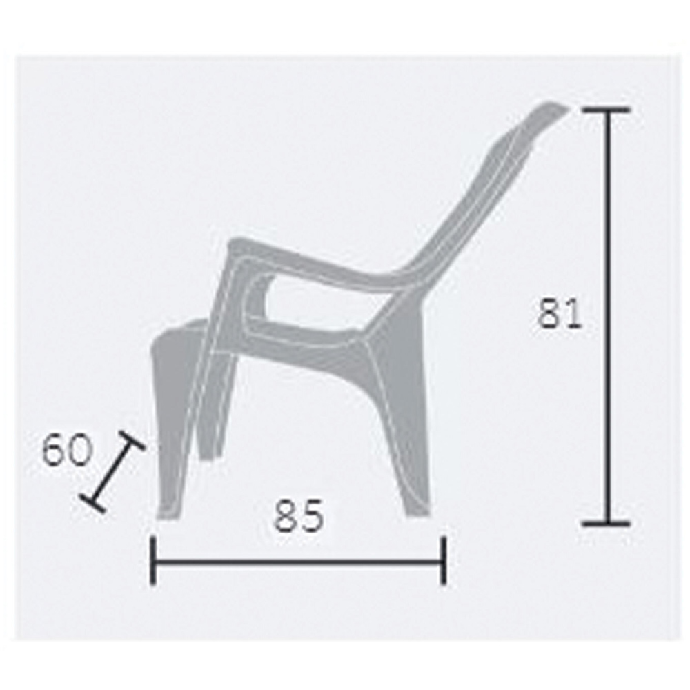 Club Patio Chair - White Image 3