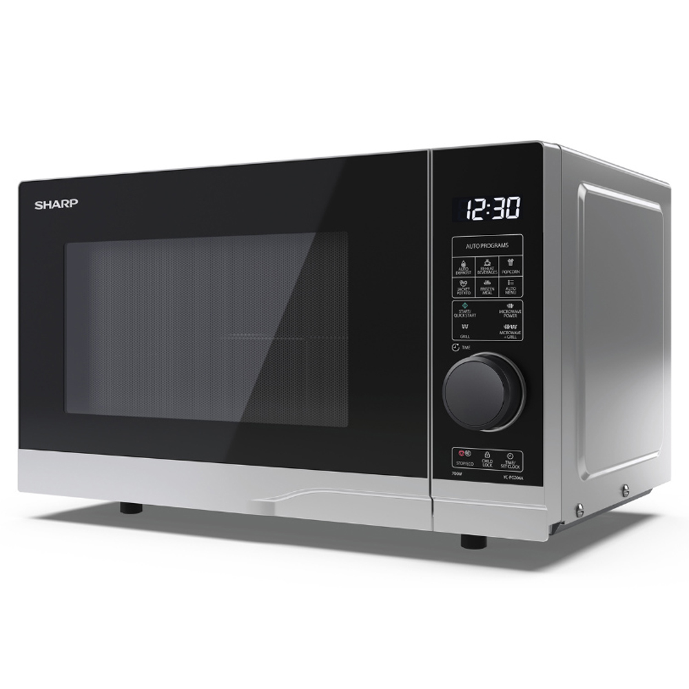 Sharp YC-PG204AU-S 20L Grill Jog Dial Microwave 700W Image 3