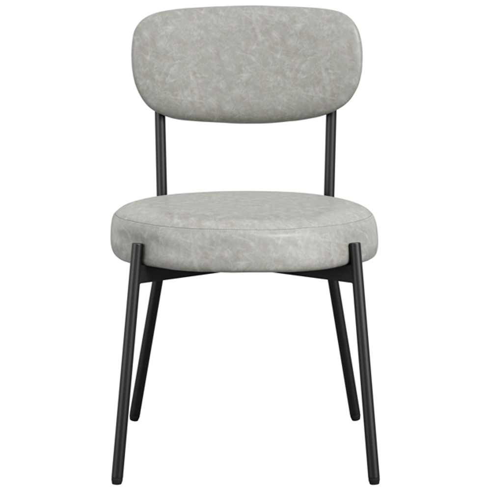 Smith Set of 2 Graphite Dining Chair Image 3