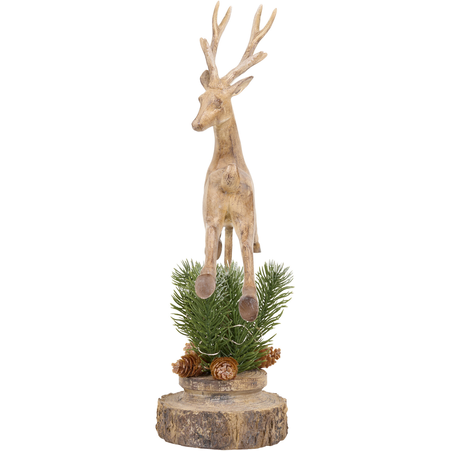 Prancing Reindeer Ornament Wood Image 4