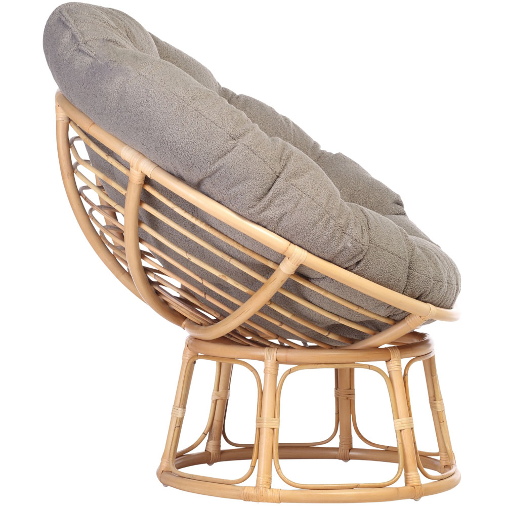 Desser Furniture Papasan Natural and Shadow Grey Chair Image 5