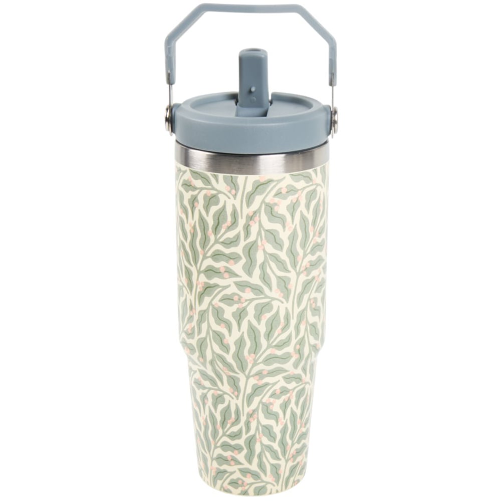 Nitro Green Leaves Stainless Steel Tumbler Neutral Image 2