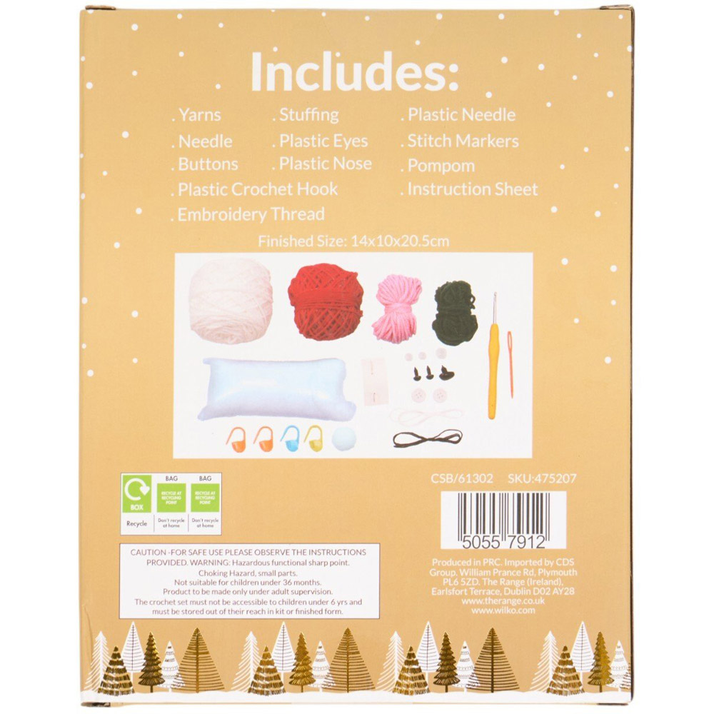 Crochet Your Own Christmas Bear Kit Image 2