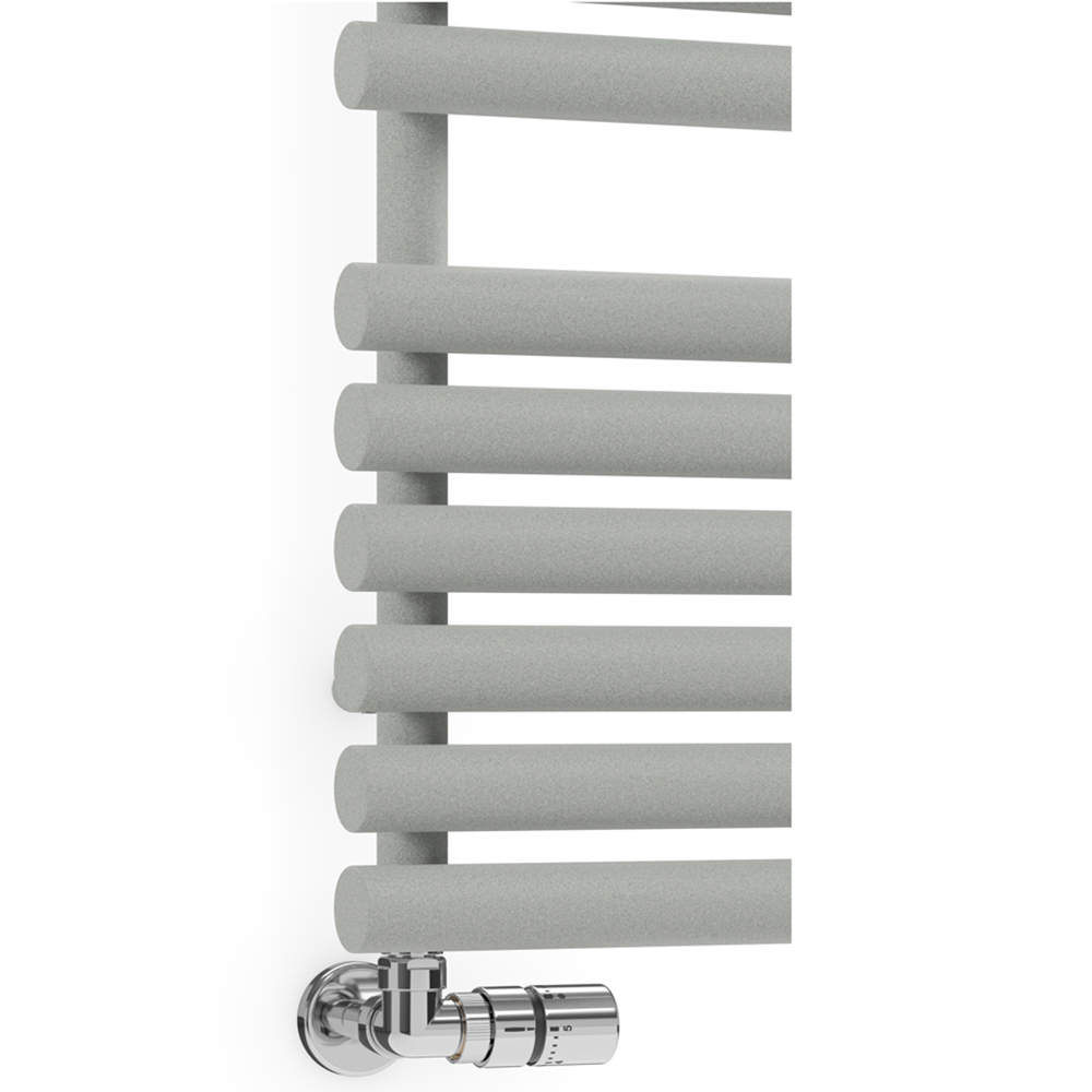 Terma Rolo Towel 2111BTU Salt n Pepper Heated Towel Rail 1085 x 520mm Image 5