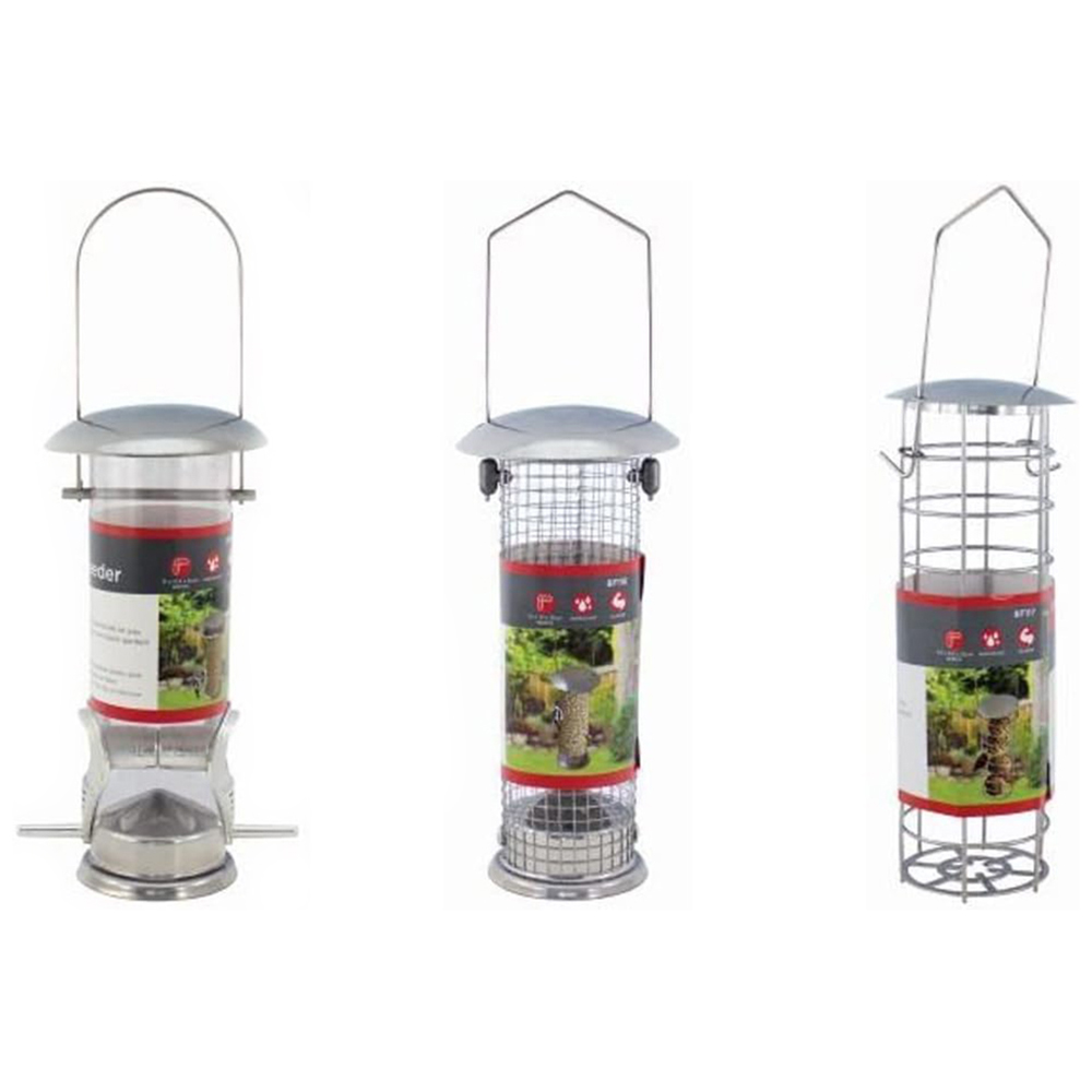 Marco Paul Deluxe Seed Fat Ball and Nut Bird Feeder 3 Pack Image 1