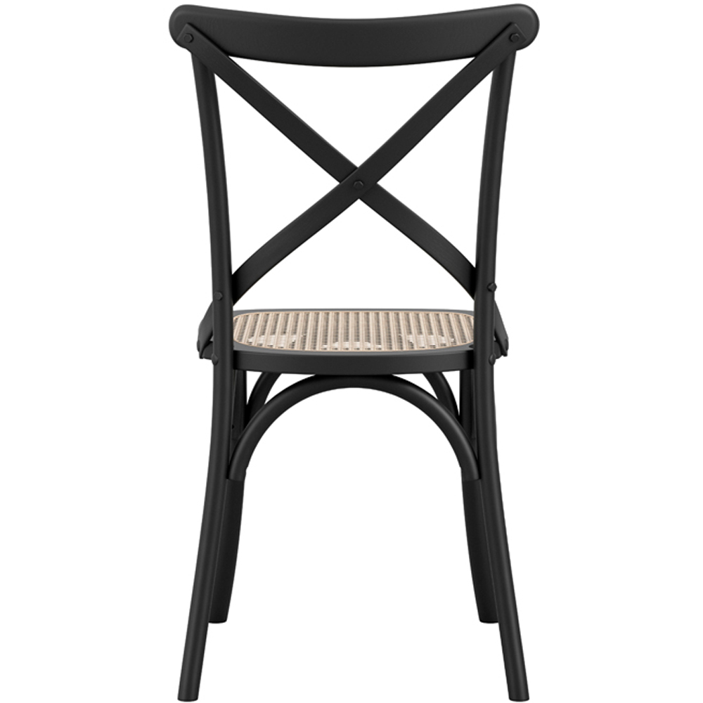 Fitzroy Set of 2 Black Cane Dining Chair Image 3