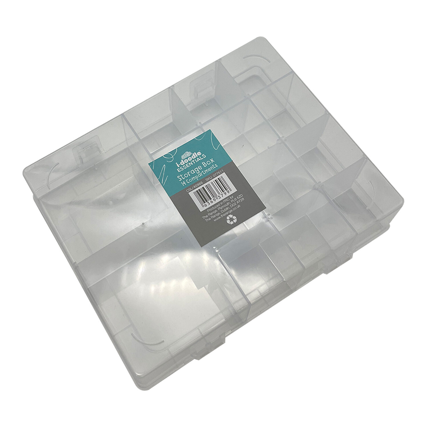 Clear Storage Box with 14 Compartments Image 4