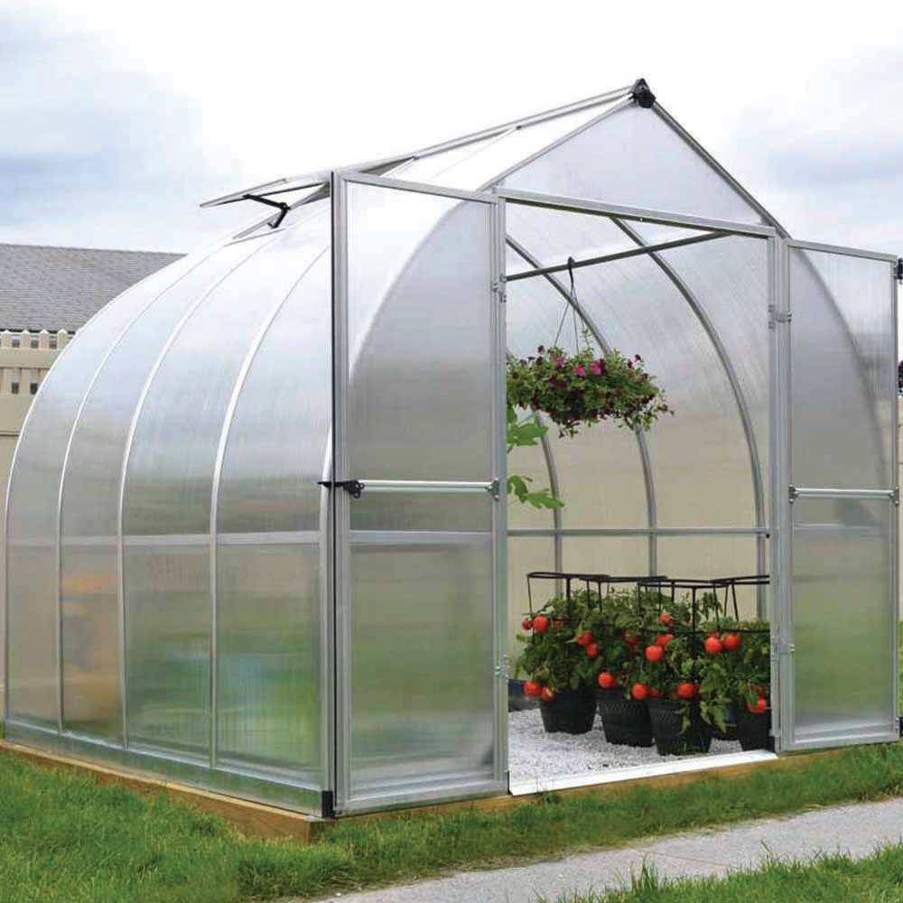 Palram Canopia Bella Silver Polycarbonate 8 x 8ft Greenhouse  Image 2