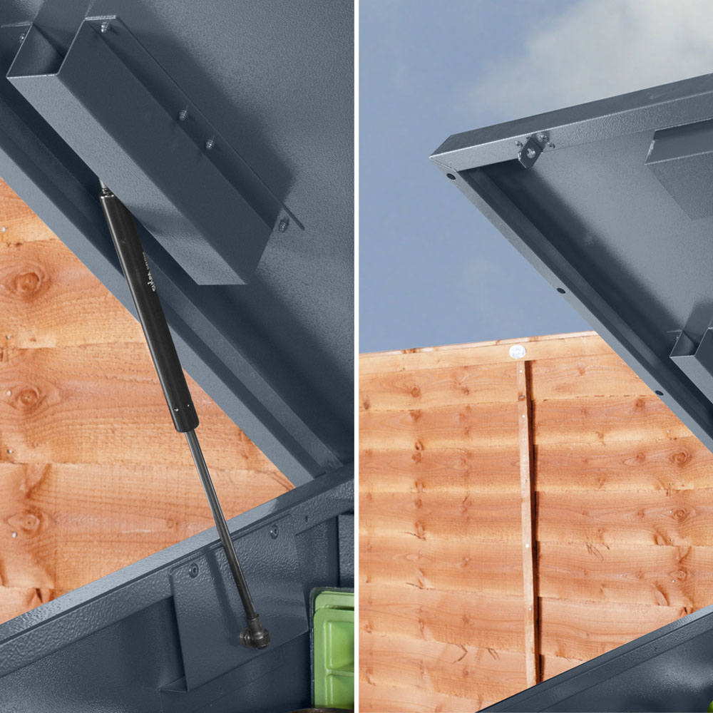 Asgard Access 7 x 4ft Double Door Green Garden Shed Image 8