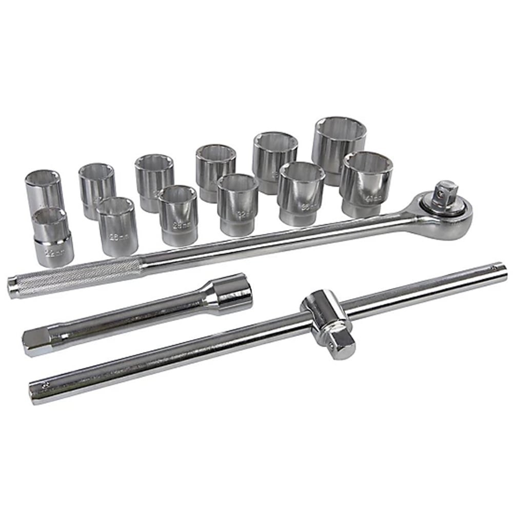 Silverline 15 Piece 3/4 inch Socket Set Image 2