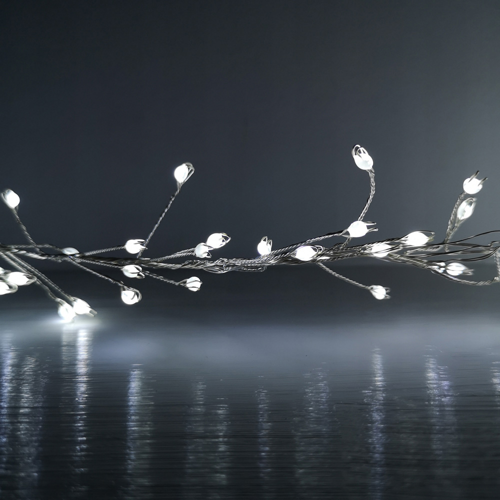 Premier UltraBrights 800 Cool White LED Silver Pin Wire Cluster Light 5.5cm Image 5