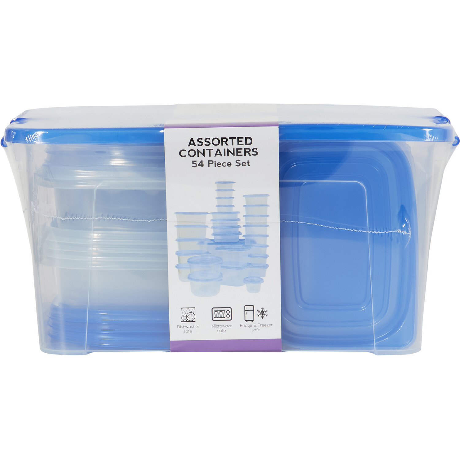 Set of 54 Assorted Containers - Blue Image 1
