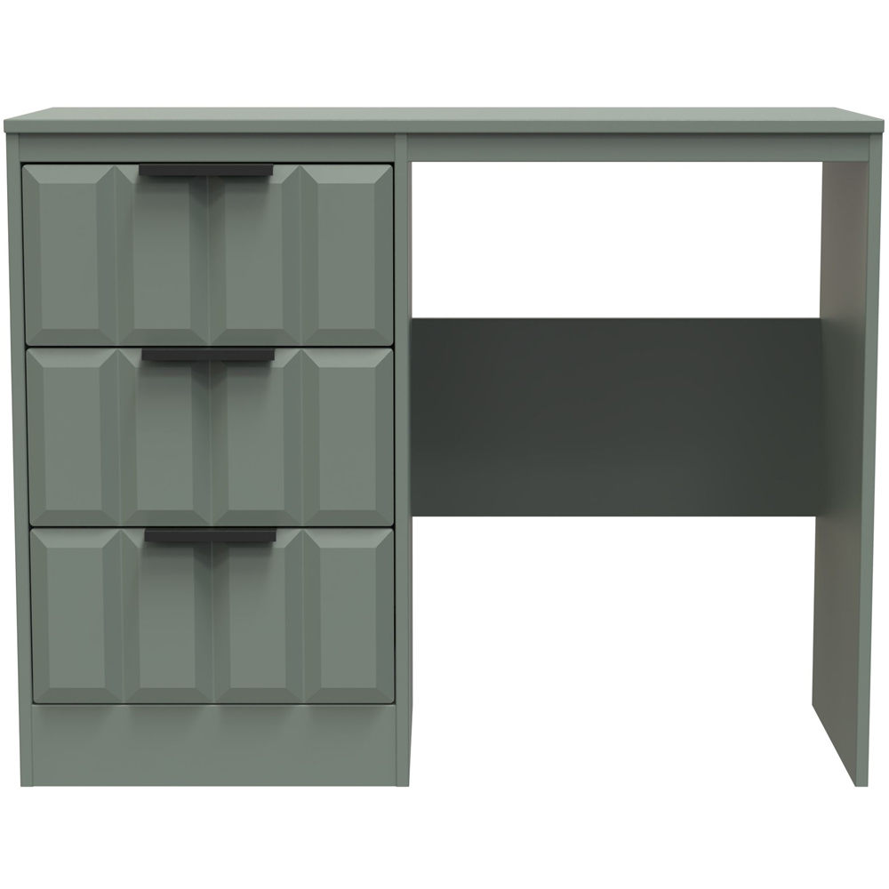 Crowndale New York 3 Drawer Reed Green Dressing Table Image 3