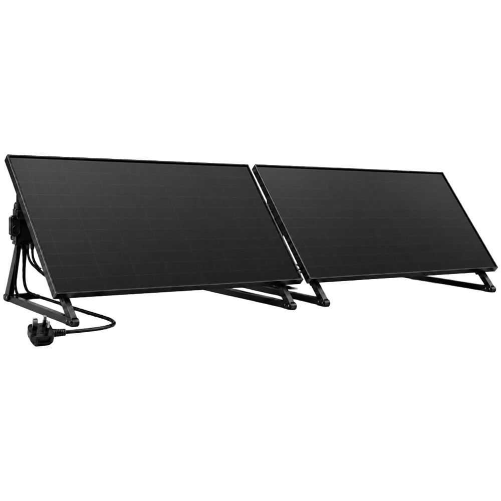 UKSOL Plug-In Solar Pro Duo 2 Panel Hybrid Mount Kit 890W Image 1