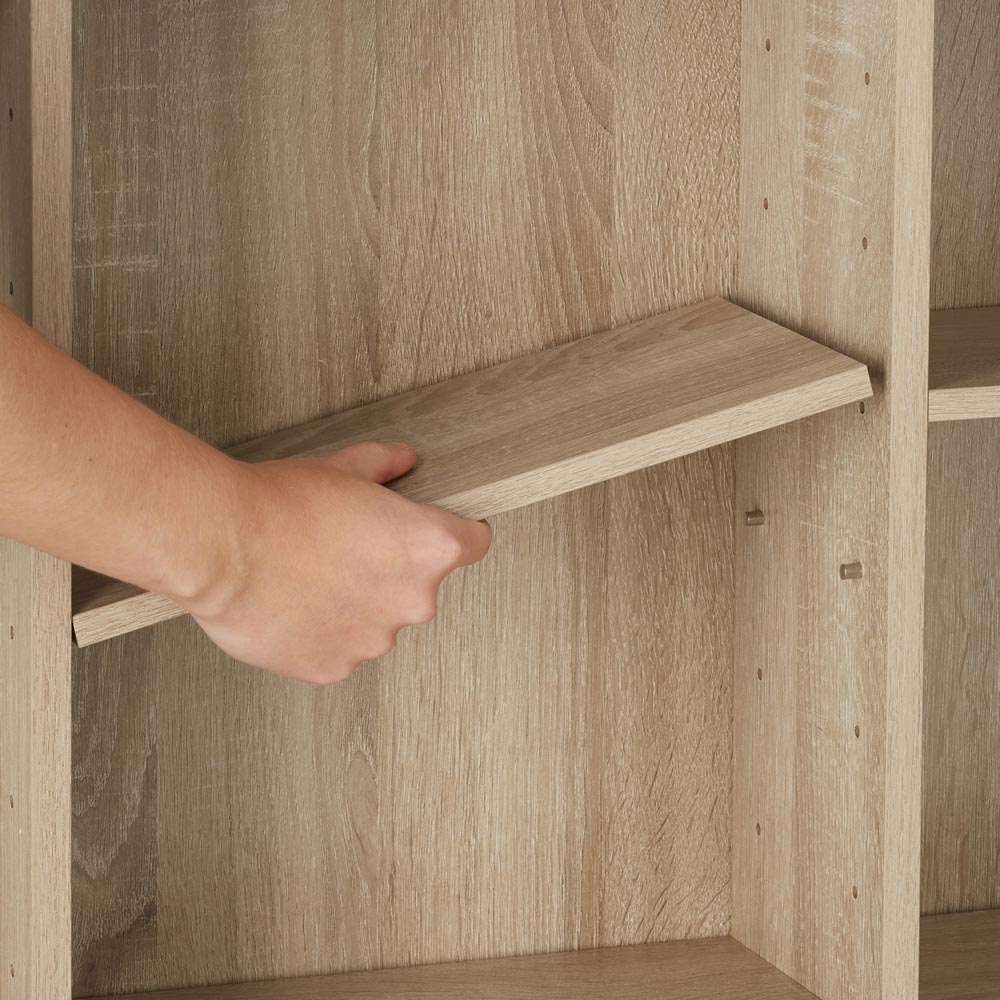 tectake Stevie 21 Shelf Oak Sonoma Storage Unit Image 5