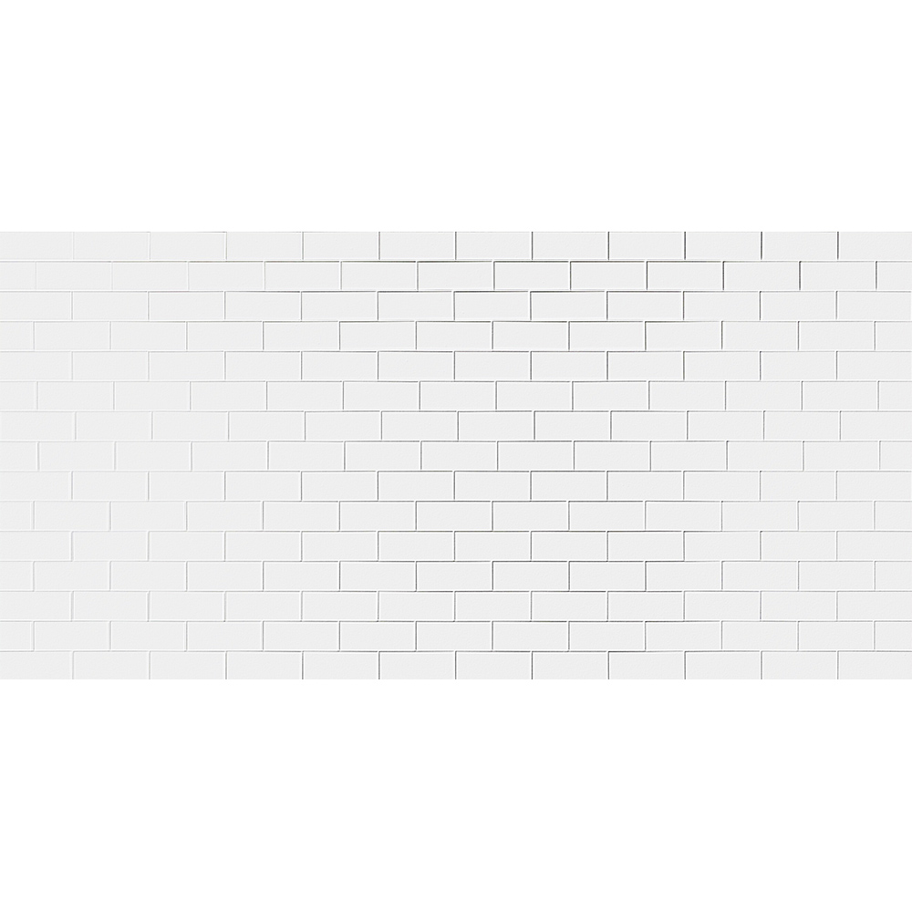 Wetwall Pure White Composite Tile Bathroom Wall Panel 1220 x 2440mm Image 2