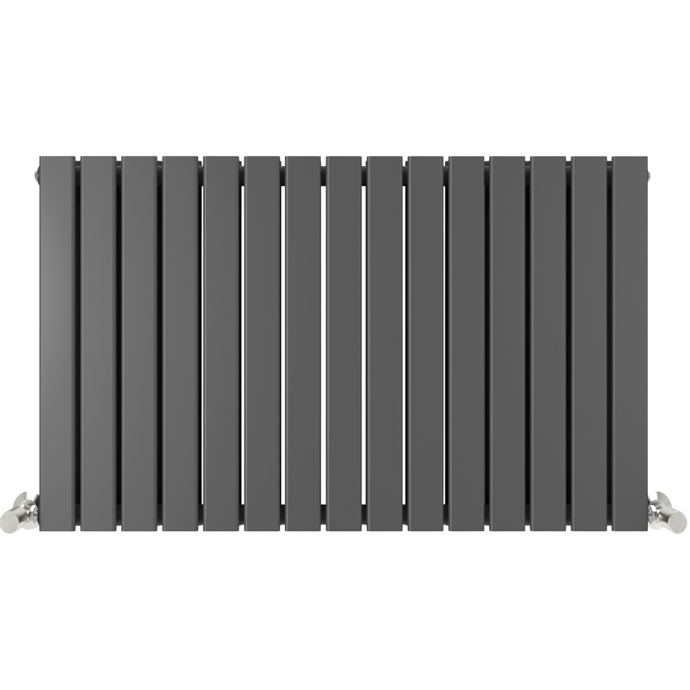 Anthracite 6919 BTU Double Flat Panel Vertical Column Radiator 600 x 1020mm Image 3