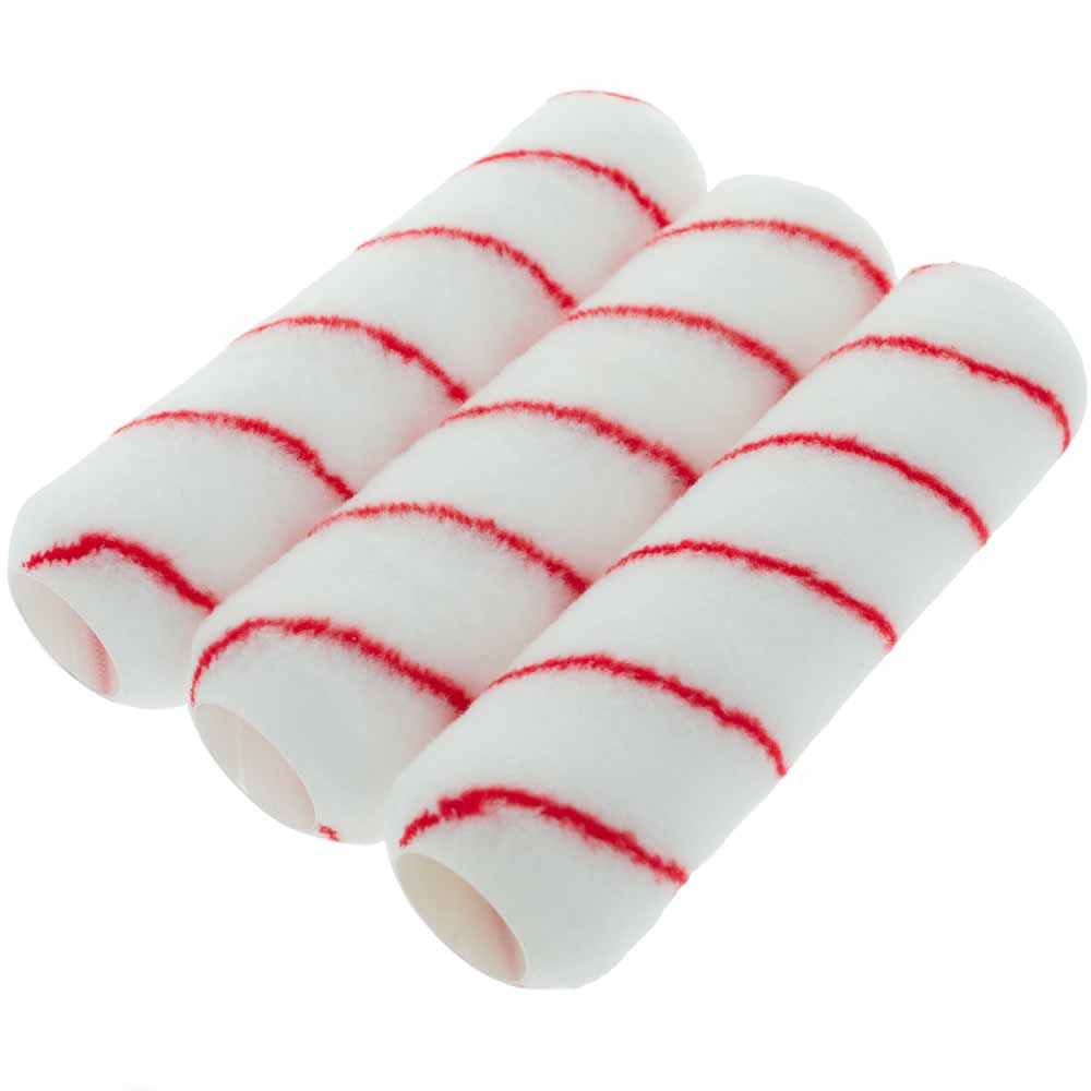 Wilko Paint Roller Sleeve 9 inch for Smooth to Semi-Smooth Walls and Ceilings 3 Pack Image 3