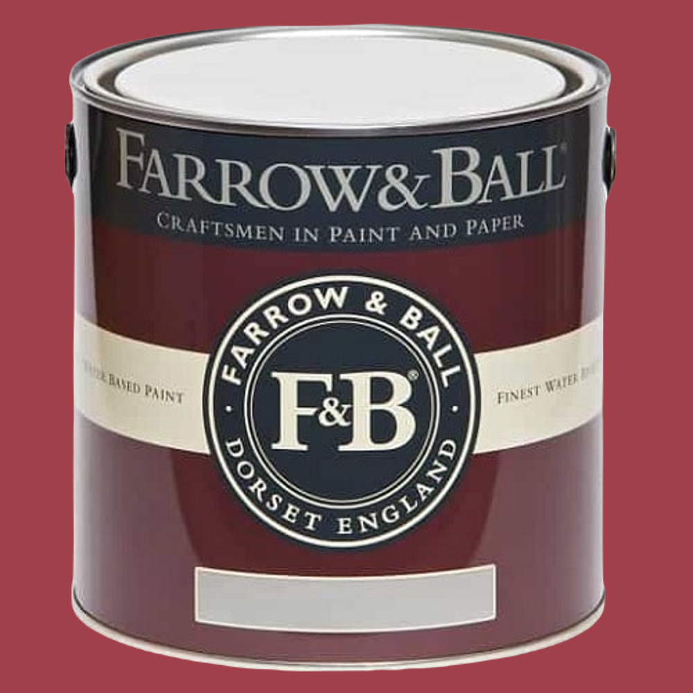 Farrow & Ball Interior Wood and Metal 217 Rectory Red Flat Eggshell Paint 2.5L Image 2