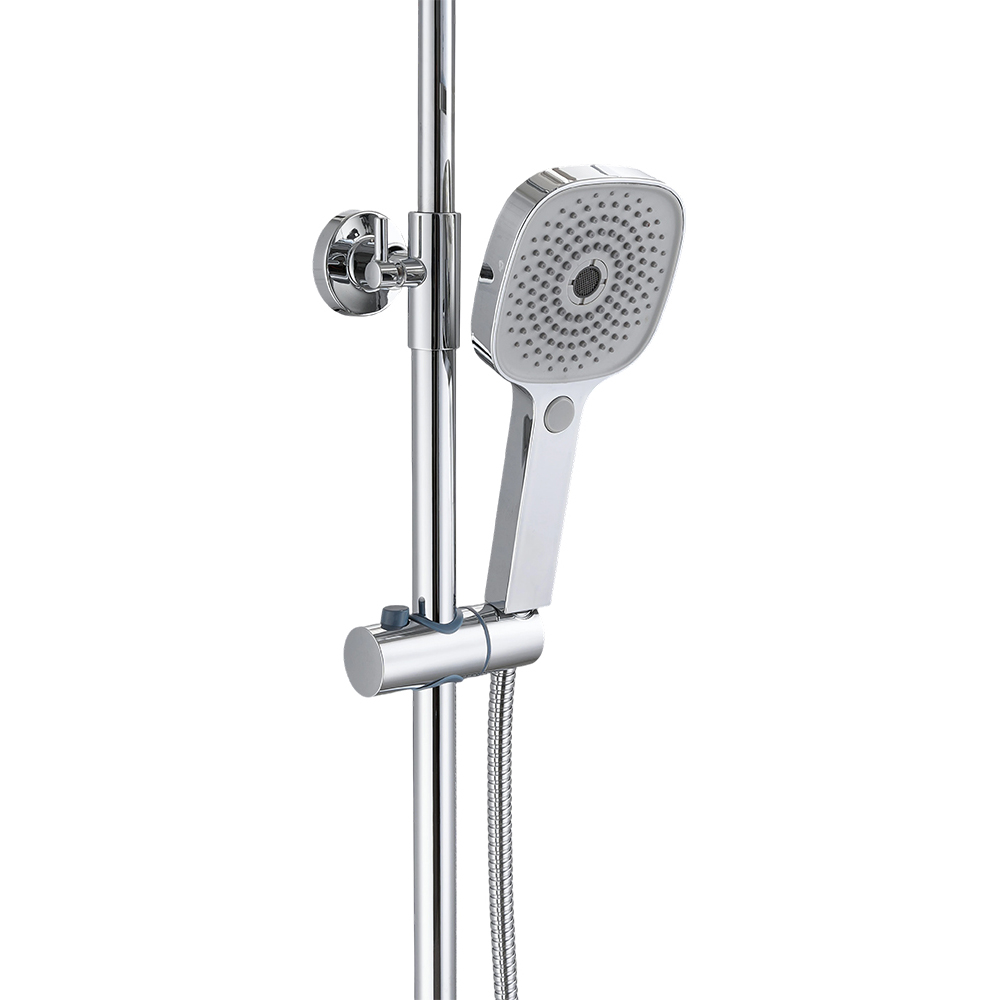 Living and Home Chrome-Plated Thermostatic Shower Mixer Set Image 4
