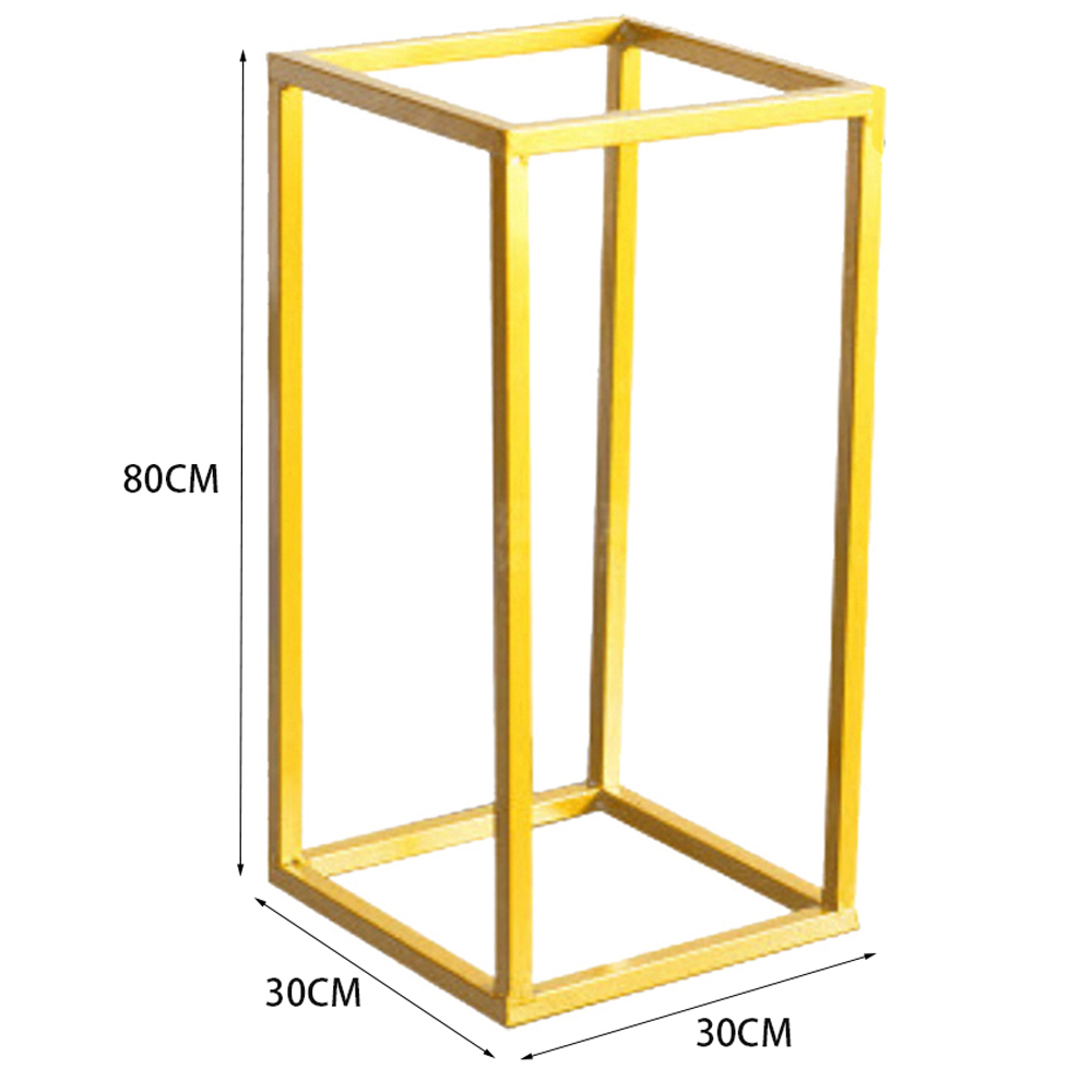 Living and Home Golden Metal Column Flower Stand Image 6