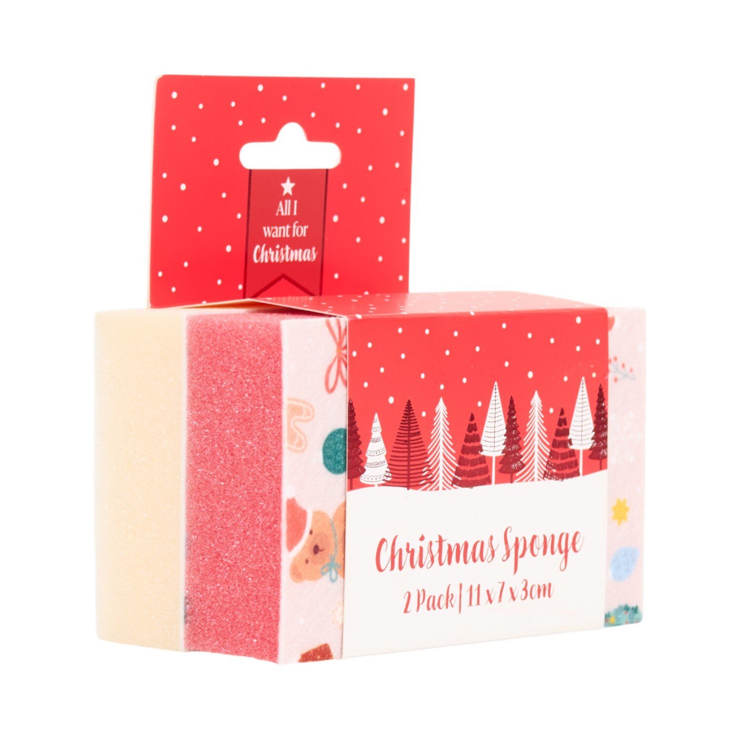 Pack of 2 Cosy Christmas Sponges Image 5