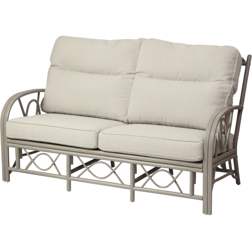Desser Furniture Bali 3 Seater Grey Natural Rattan Alba Dusk Sofa Image 2