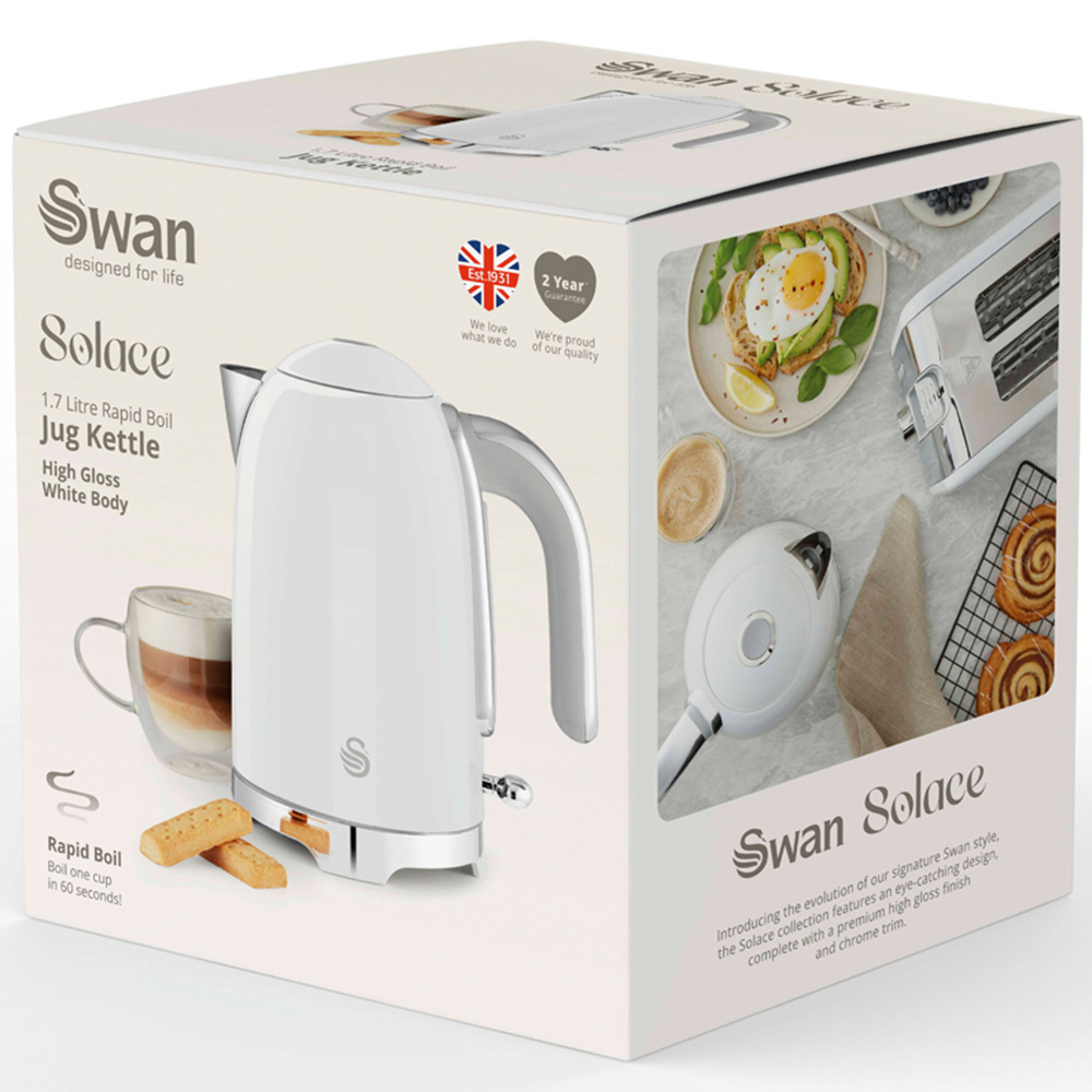 Swan Solace White Rapid Boil 1.7L Jug Kettle Image 2