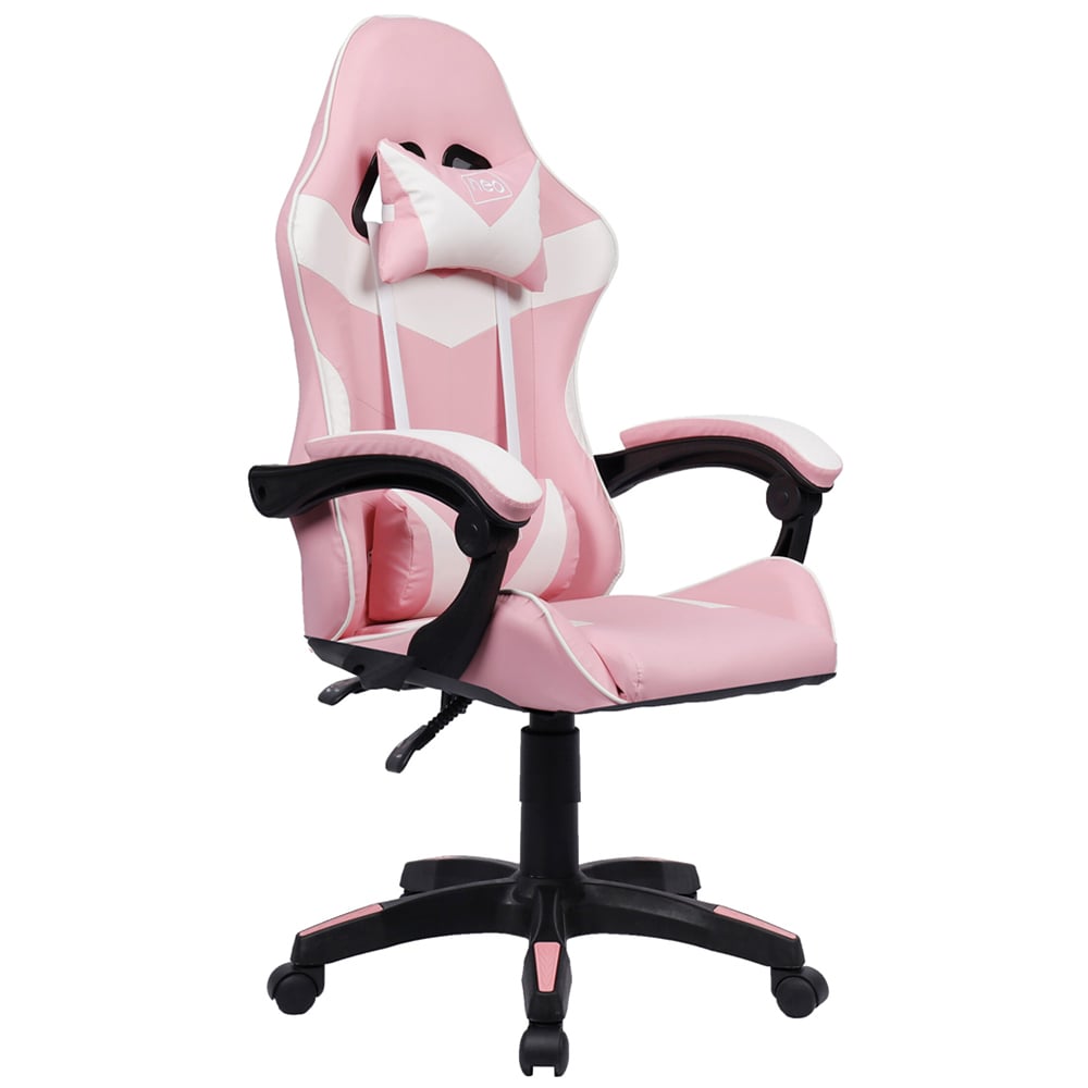 Neo Pink PU Leather Swivel Office Chair Image 2