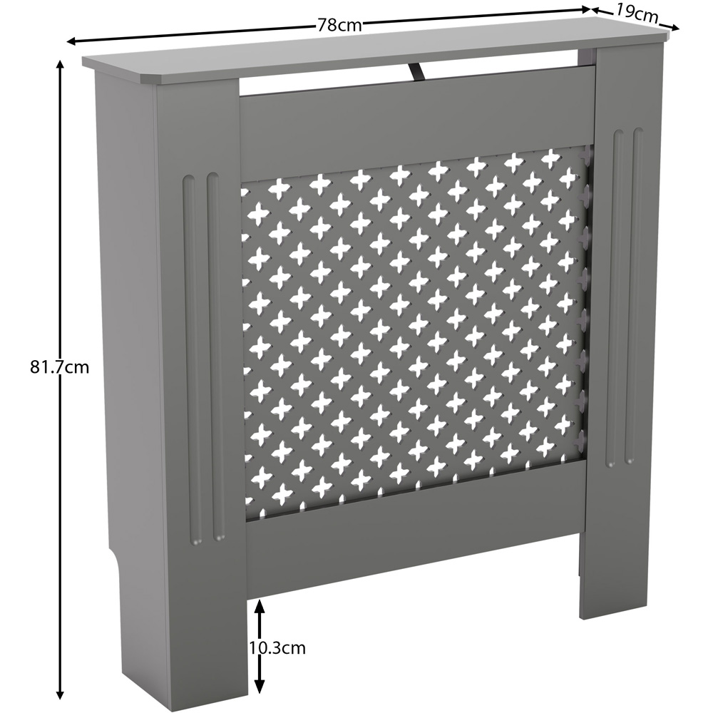 VIDA DESIGNS Oxford Olive Grey Radiator Cover Small Image 7