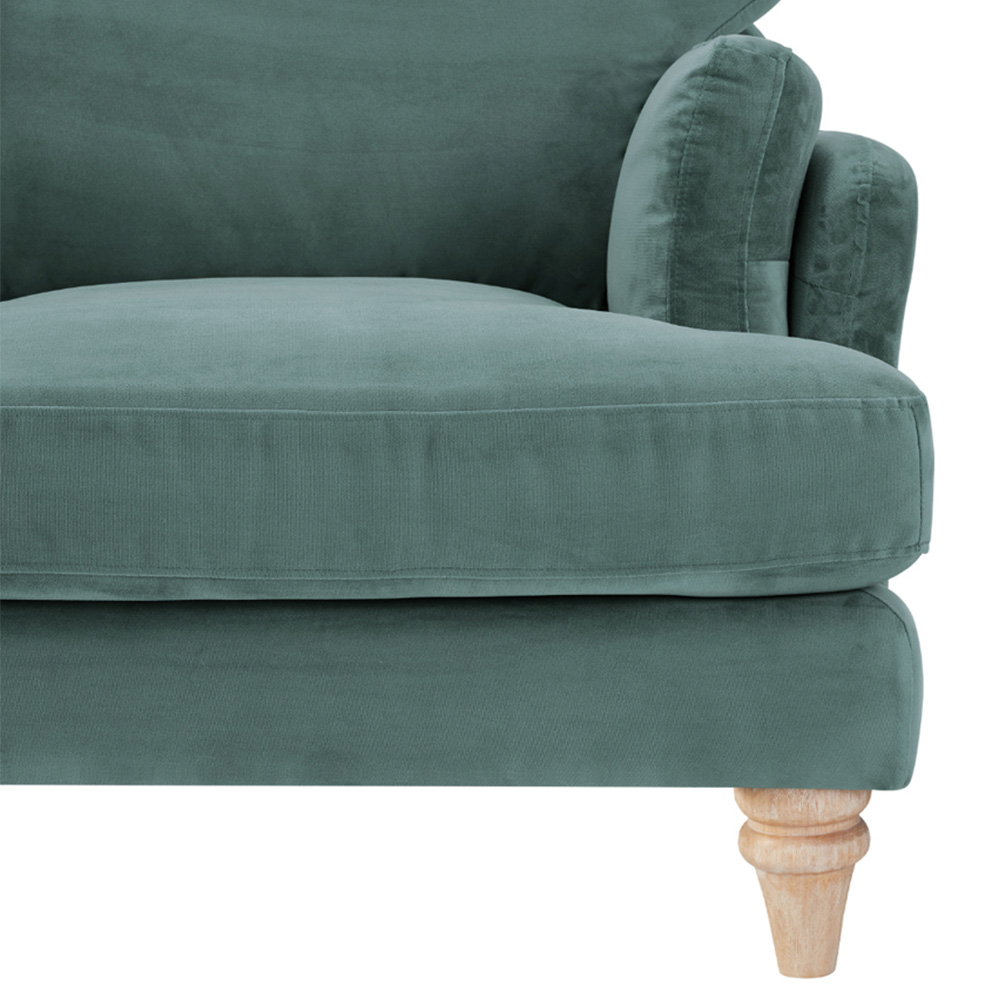 Home Detail Regent 2 Seater Teal Velvet Sofa Image 8