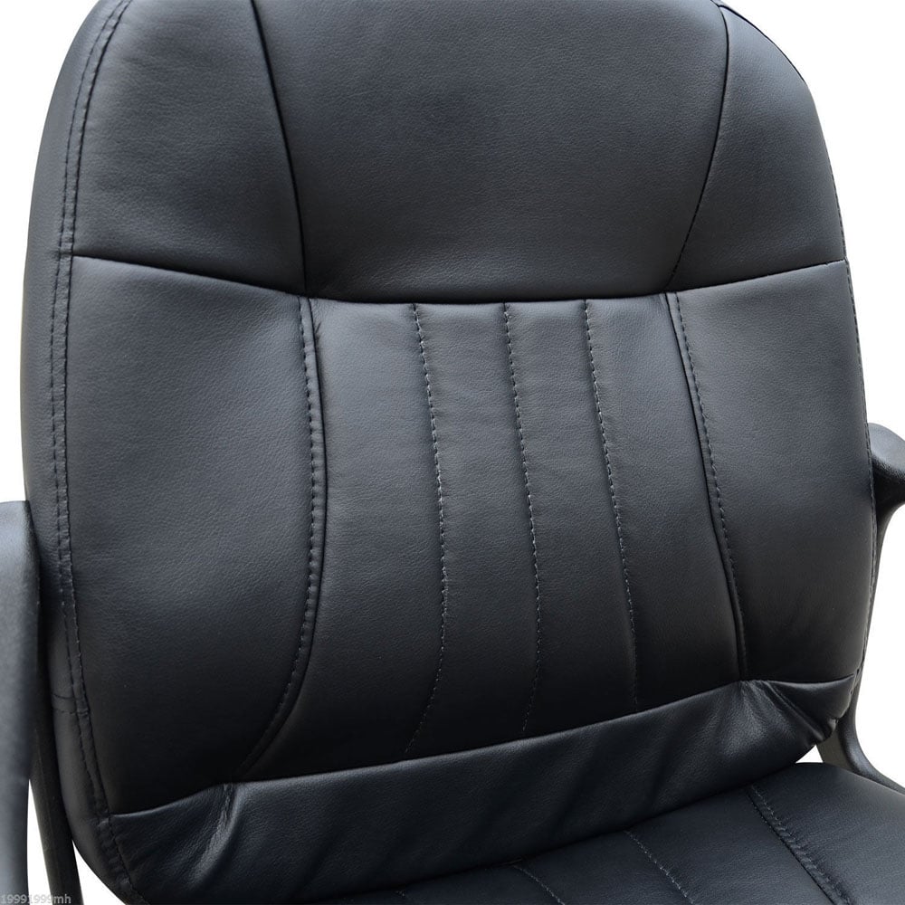 Portland Black PU Leather Swivel Executive Office Chair Image 4