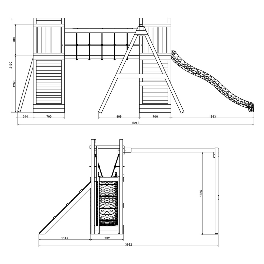 Shire Kids Maxi Fun Tower with Double Swing Image 9