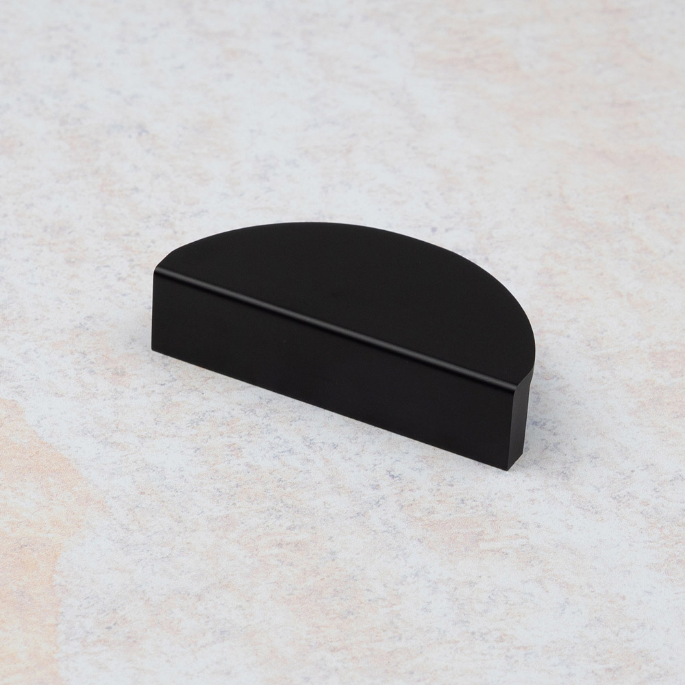 Handle & Home Matt Black Half Moon Handle 64mm Image 3