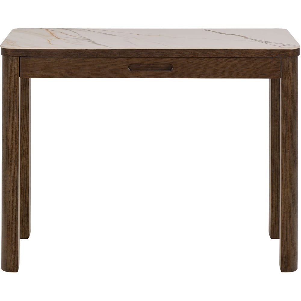 Florence Southampton Single Drawer Cream Ceramic Console Table Image 3