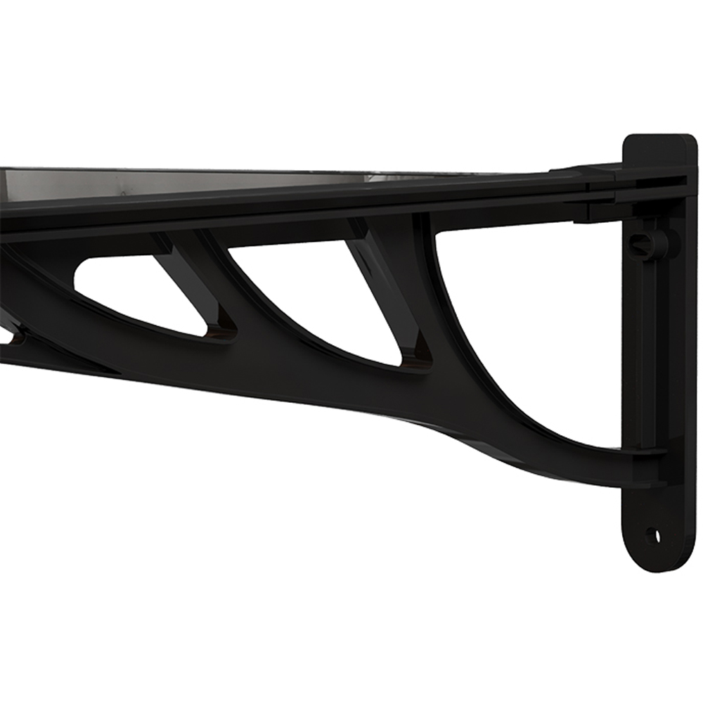 Living and Home Dark Brown Flat Door Window Awning Canopy 1.2 x 0.9m Image 6