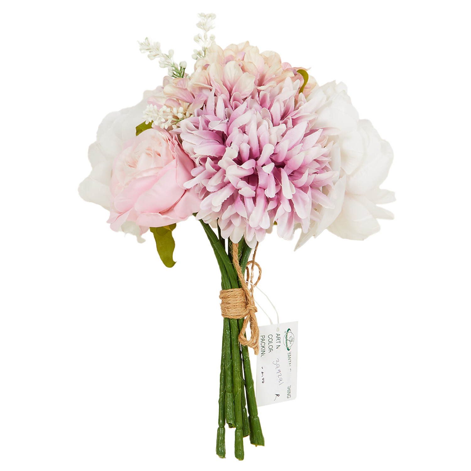 Rose and Dahlia Bouquet - Pink and White Image 3