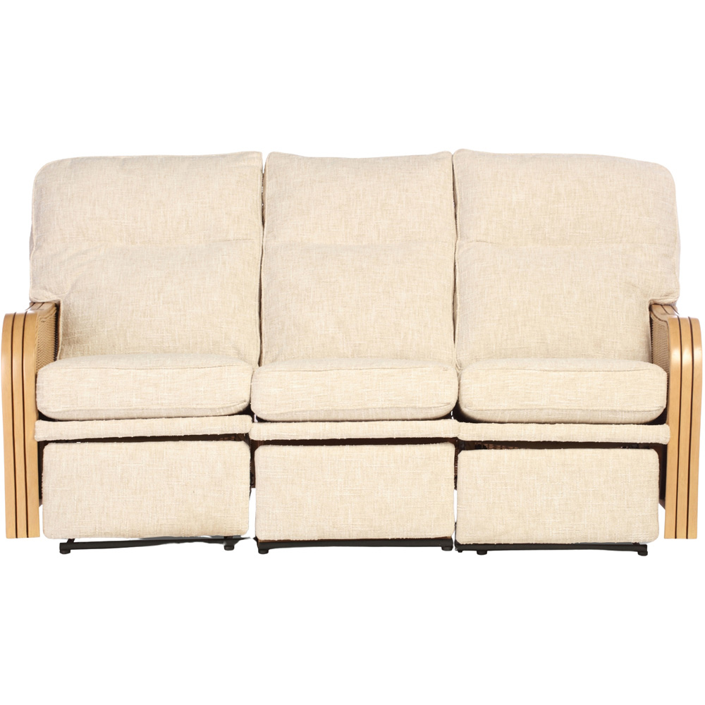 Desser Furniture Paris 3 Seater Cotton Cream Recliner Sofa Image 4