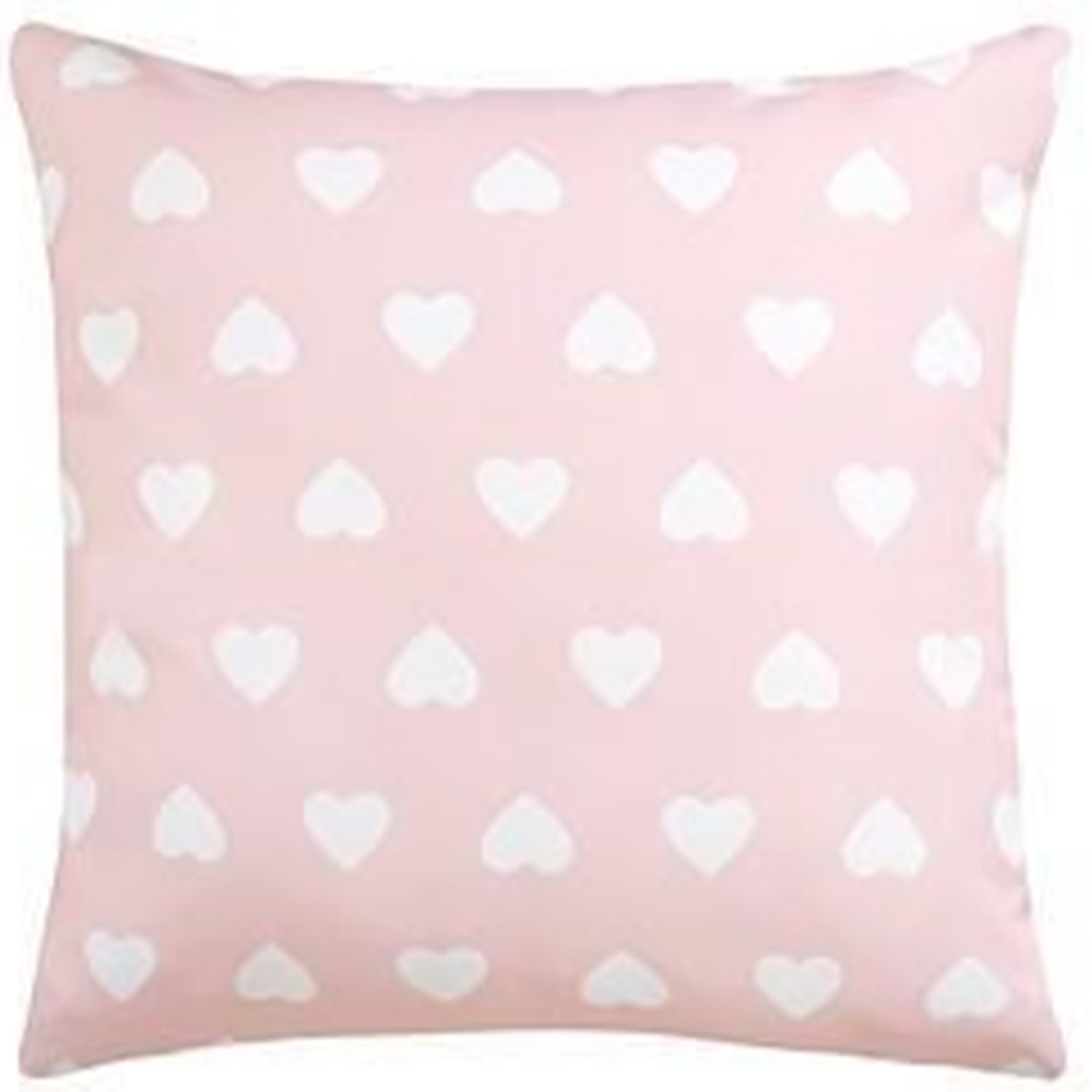 Kaikoo Heart Pink Print Cushion Image 1