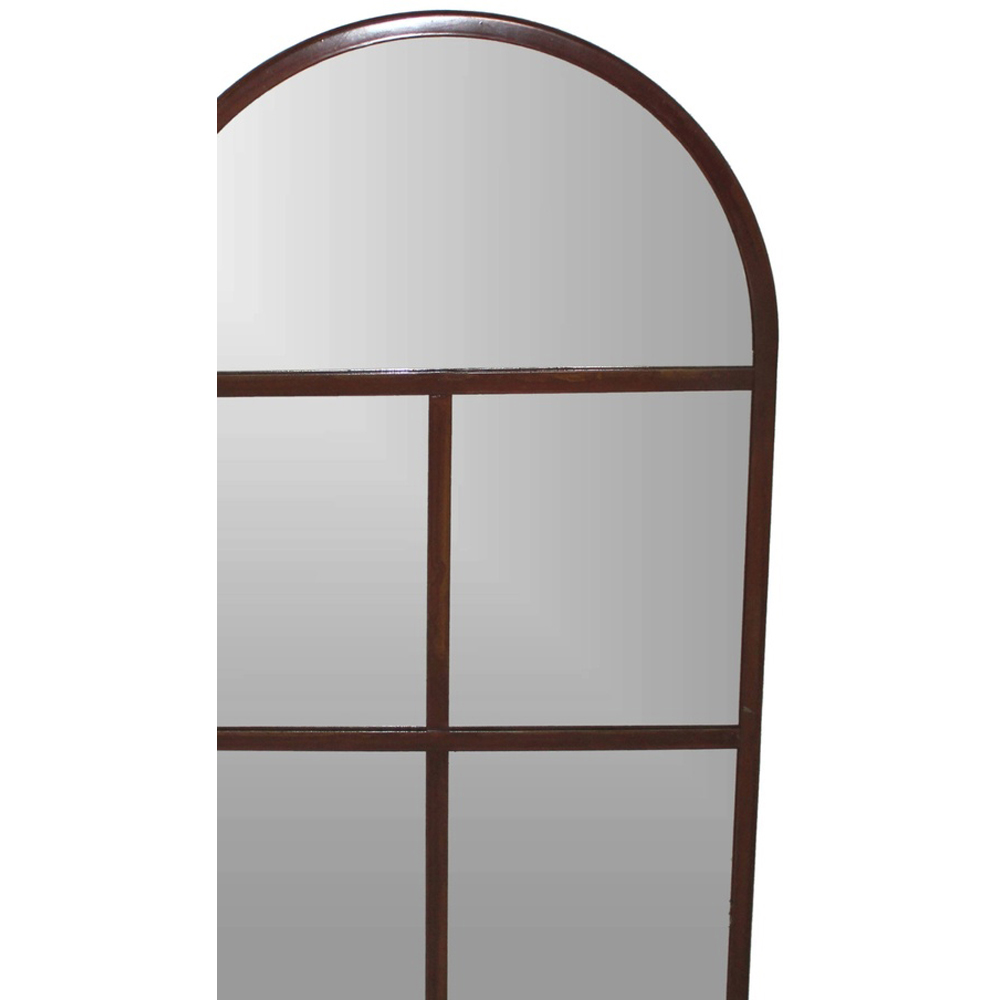 Ivyline Rust Archway Outdoor Wall Mirror 90 x 50cm Image 2