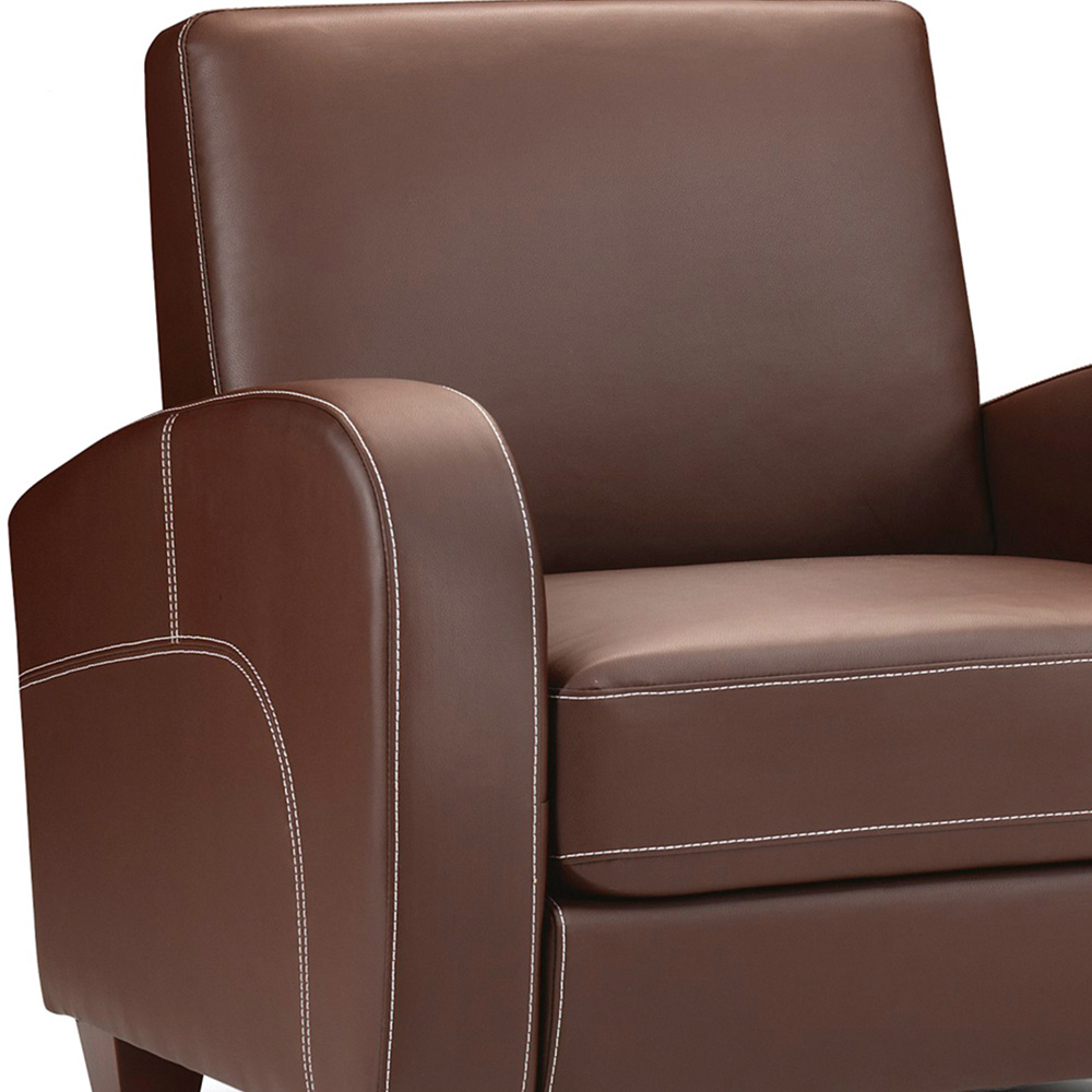 Julian Bowen Vivo Brown Faux Leather Chair Image 3