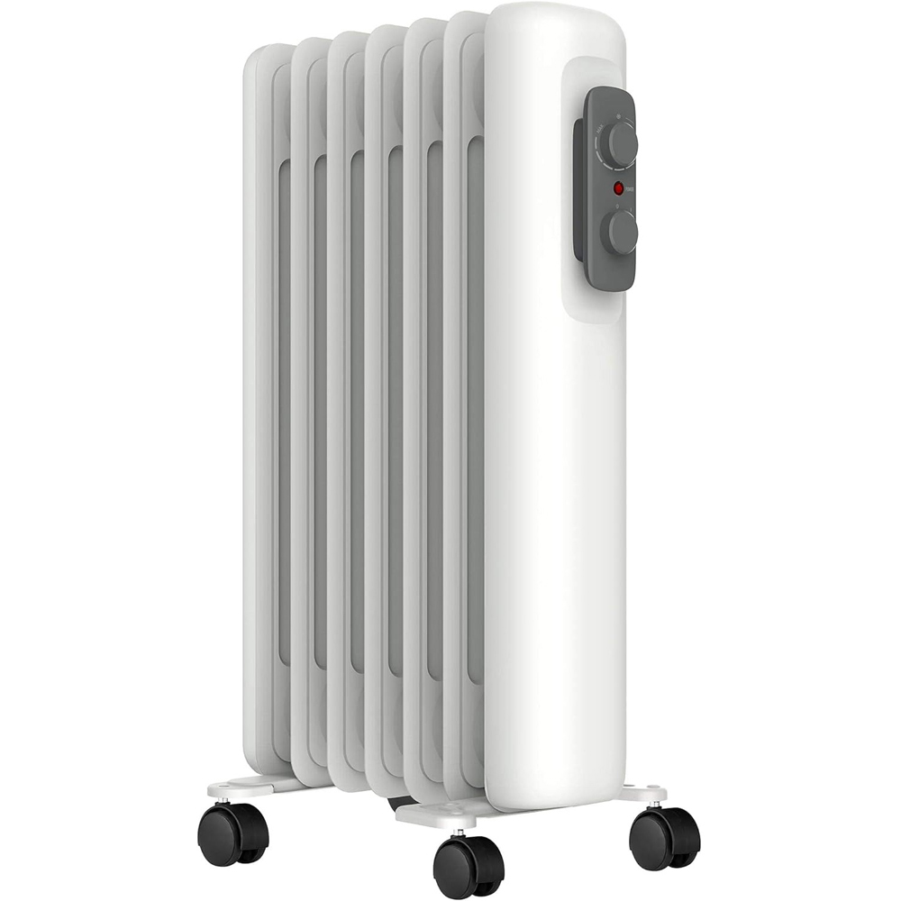 Mylek White Oil Filled Radiator 1500W Image 1