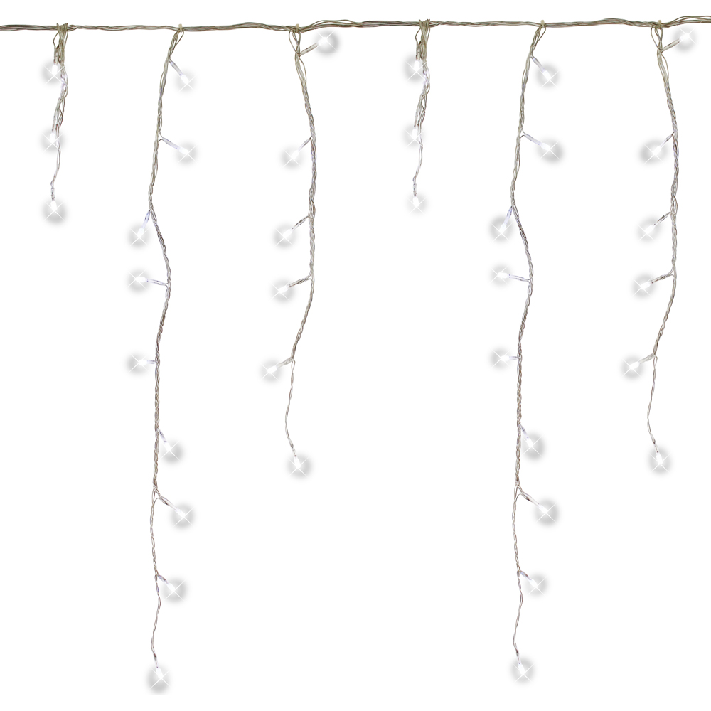 The Christmas Workshop 2000 White LED Icicle String Light Image 2
