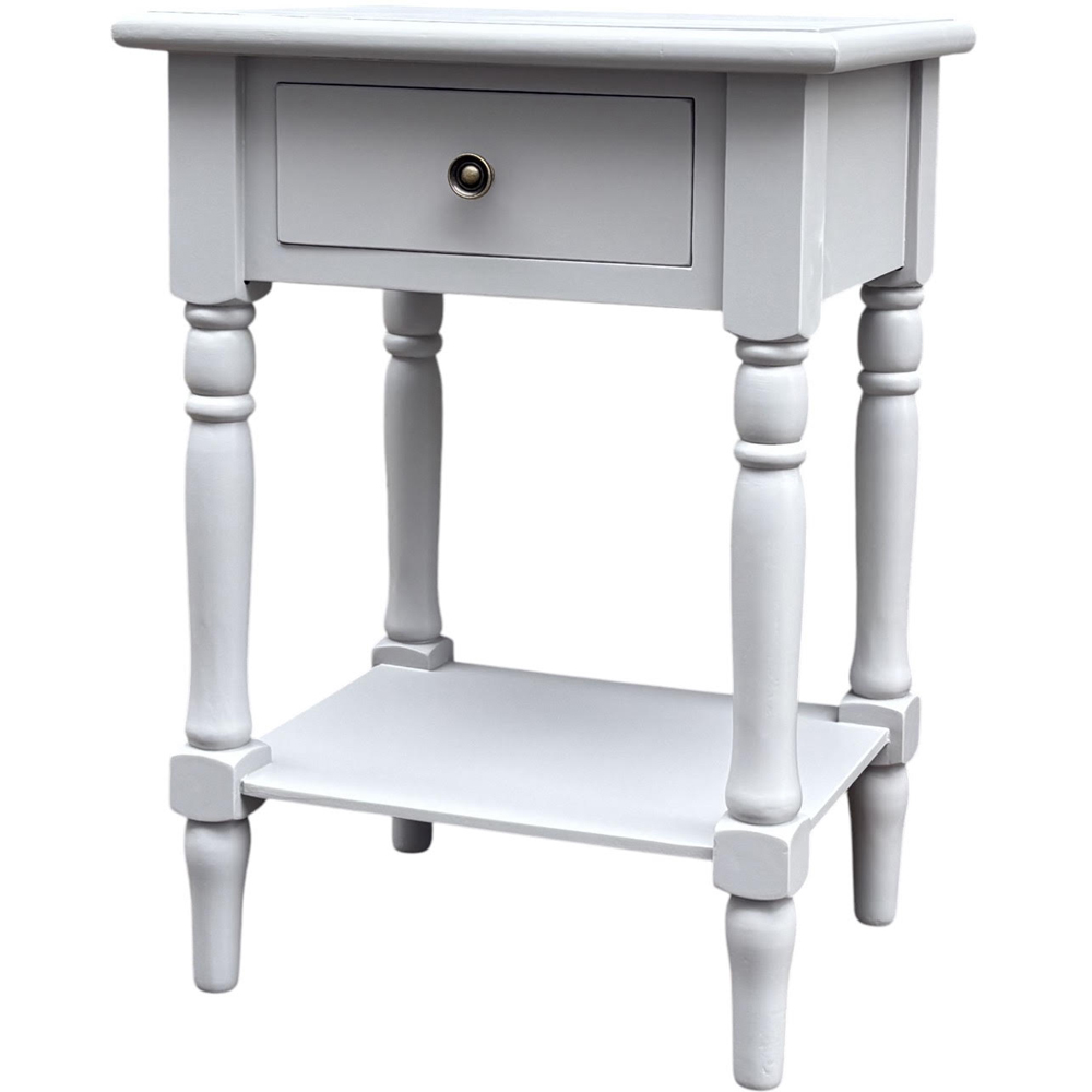 Acacia Home Single Drawer Side Table 65cm Image 2