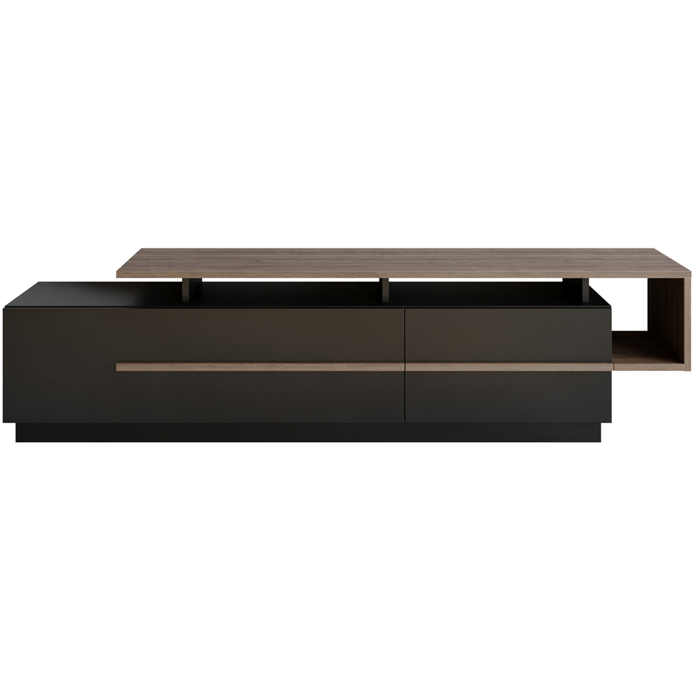 Decorotika Pia Black and Walnut TV Unit Image 2