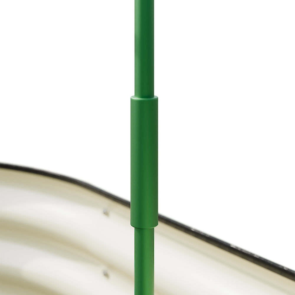 Living and Home Green Oval Galvanised Steel Raised Garden Bed 120 x 80cm Image 6